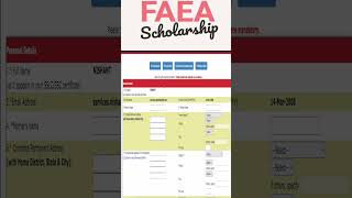 FAEA Scholarship 202324 100 Free Education Apply Now [upl. by Athalia213]