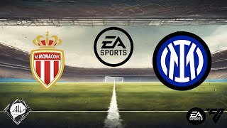 Monaco x Inter de Milão  Jogo Amistoso  EA FC [upl. by Ariamoy]