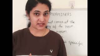 Determiners  English grammar class 1 [upl. by Mannos]