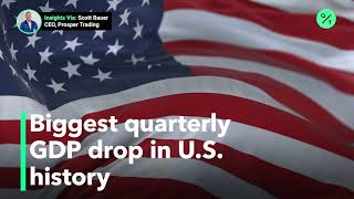 US economy suffers record drop in second quarter [upl. by Arehs4]