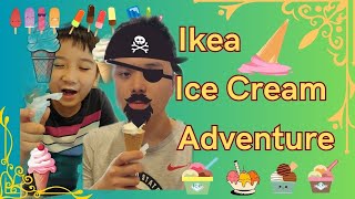 Funny Eating Ice Cream Kids Video in Ikea Yas Island Abu Dhabi [upl. by Hayley]