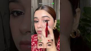 Hooded eye easy eyeliner hack must try wingliner eyeliner shorts youtubeshorts [upl. by Keen568]