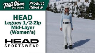 Head Sportswear Legacy 12Zip MidLayer Womens  W2324 Product Review [upl. by Scotti956]