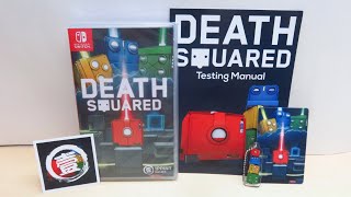 Unboxing Death Squared Limited Edition With A Physical Cartridge For Nintendo Switch [upl. by Byrn]