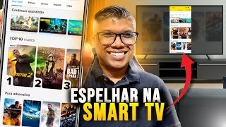 Como Espelhar a Tela do celular na Smart TV TCL Rápido e Fácil [upl. by Hakim]