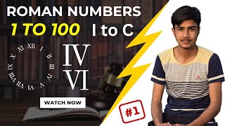 Roman Numerals  Roman Number From 1 to 100  How to Write Roman Number  Class Activity  Maths [upl. by Nesto]