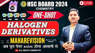 Halogen Derivatives  oneshot  Class 12th  PYQs  HSC  Sovind Sir  All about Chemistry [upl. by Odrautse]