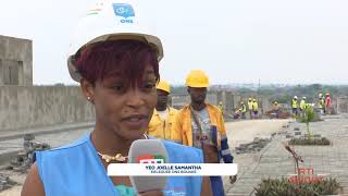 Football  Létat davancement des travaux du stade de Bouaké [upl. by Ellehcirt255]