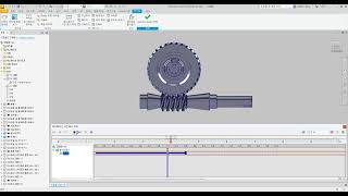 웜기어 웜 휠 인벤터 스튜디오 구동 [upl. by Thorne]