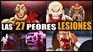 Las 27 Peores Lesiones de Baki que te IMPACTARÁN [upl. by Sera]