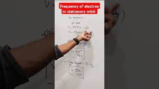 Frequency of electron in stationary orbit  atoms class 12 [upl. by Rowley701]