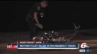 Motorcyclist killed in roundabout crash [upl. by Dry]