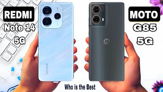 Xiaomi Redmi Note 14 5G Vs Motorola Moto G85 5G  Full Detailed Comparison  OTechHasan [upl. by Ynhoj354]