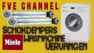 Wasmachine repareren  Schokdempers Miele Wasmachine Vervangen [upl. by Yojal]