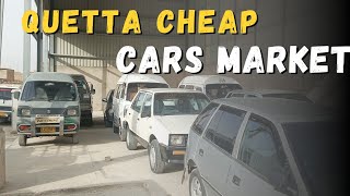 Quetta Cheap Cars Market  Watch Full Vlog  QuettaMarketReview [upl. by Rossy]