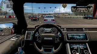 Range Rover Sport SVR 2018  City Car Driving Steering Wheel  Normal Driving [upl. by Traweek]