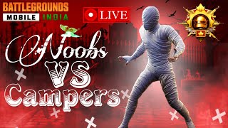 Noob vs Campers  Bgmi Live With funny Victor [upl. by Seumas559]