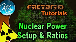 Factorio Tutorials Nuclear Power Setup amp Ratios Uranium processing Kovarex process [upl. by Akinot]