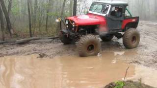 Jeep CJ7 Ripping through DEEP Mud [upl. by Close]