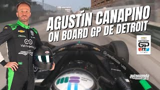 Agustin Canapino IndyCar On Board en el GP de Detroit [upl. by Eniamurt817]