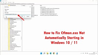 How to Fix Ctfmon exe Not Automatically Starting in Windows 10 11 [upl. by Eluk467]