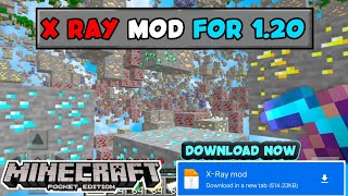 XRAY Texture Pack For MCPEBedrock 120👁️ XRAY Mod For Minecraft Pe 120 [upl. by Wier]