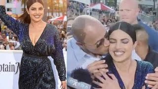 Dwayne Johnson surprises Priyanka Chopra with a kiss  SpotboyE [upl. by Anailuy]