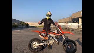 KTM 125 XCW 2019 BRUTAL ACCELERATION [upl. by Bianka]