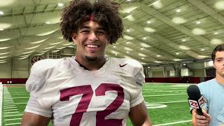 Alabama OL Parker Brailsford Interview  Vanderbilt Week [upl. by Ik]