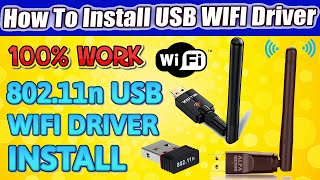 How To Install 802 11n USB Wireless Driver  How To Install USB WIFI Driver Windows 7810 [upl. by Lyrrehs856]