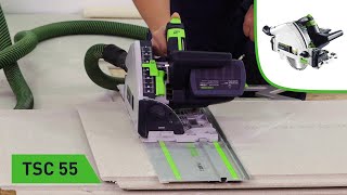 Zuschnitt von Verlegeplatten mit der AkkuTauchsäge TSC 55 Festool TV Folge 198 [upl. by Petuu383]