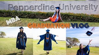 中文English Subs ❤️ Elaine Hau  Vlog 碩士畢業啦 👩🏻‍🎓 Graduation Day 🎓 Pepperdine University MBA [upl. by Anirroc]