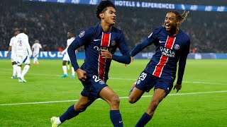 PSG 42 STRASBOURG PARIS BRILLE CONTRE STRASBOURG AVEC UN GRAND BARCOLA 1ER BUT POUR MAYULU [upl. by Kalam641]