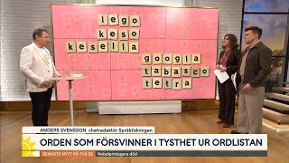 Här är orden som försvinner ur våra ordlistor – i tysthet  Nyhetsmorgon  TV4 amp TV4 Play [upl. by Eniffit]