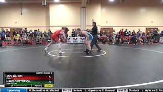 Junior 145 Jack Gaukel Iowa Vs Marcus Peterson Washington [upl. by Nelehyram]