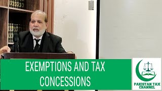 EXEMPTIONS AND TAX CONCESSIONS [upl. by Ochs]