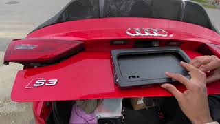 Electric license plate cover How to install full video [upl. by Noryt]