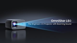 Omnistar L80 Brightest LCD Projector with Booming Sound [upl. by Leizo77]