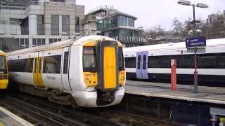 Trains at London Charing Cross 010314 [upl. by Forkey]