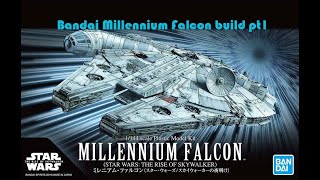 Bandai Millennium Falcon build pt1 [upl. by Maribel]