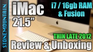 iMac 215 Review  i7 Fusion 16gb RAM  Late 2012 Thin Body  Unboxing and Review [upl. by Proudman]