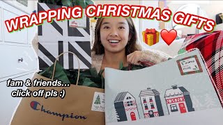 WRAPPING CHRISTMAS GIFTS  Vlogmas Day 23 [upl. by Knitter132]