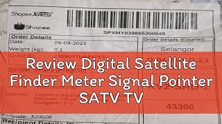 Review Digital Satellite Finder Meter Signal Pointer SATV TV Receiver SatLink [upl. by Weisberg]