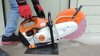 STIHL スチール エンジンカットオフソー TS410 動作確認動画 コンパクトカットオフソー コンクリートカッター [upl. by Borries]