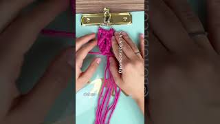 DIY  Llavero macramé en forma de hoja principiantes paso a paso fácil 🍁 Tutorial paso a paso [upl. by Eenram]