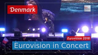 Denmark Eurovision 2018 Live Rasmussen  Higher Ground  Eurovision in Concert [upl. by Aydni]