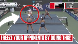 Targeting the Shot to Your Opponents Body Catherine Parenteau Pickleball Point Review [upl. by Ayor510]