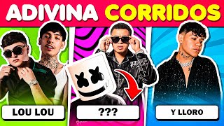 Adivina el CORRIDO TUMBADO En 5 SEGUNDOS 🎙️🎶🔊  Adivina la canción Nivel DIFICIL  TriviaTime [upl. by Derrek748]