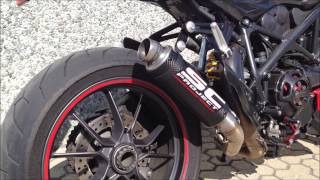 Ducati Streetfighter 848  1098 SCProject GP M2 Exhaust [upl. by Ennayelhsa677]