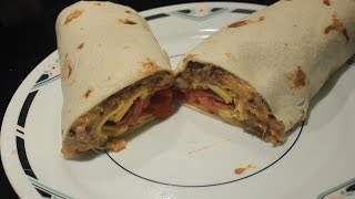 Bean amp Bacon Breakfast Burrito w Cheese amp Egg [upl. by Pierrette]